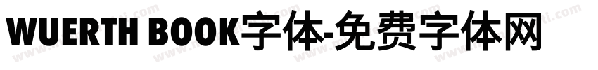 wuerth book字体字体转换
